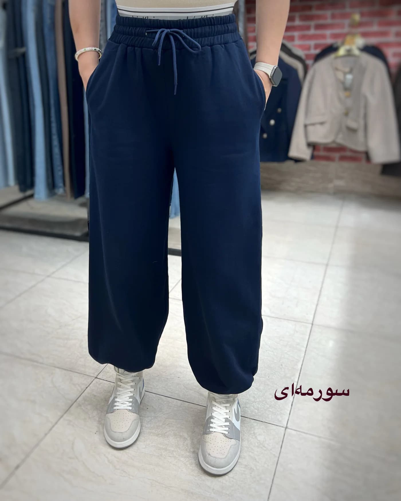 شلوار جاگر بگ دورس تو کرکی مدل ورنا