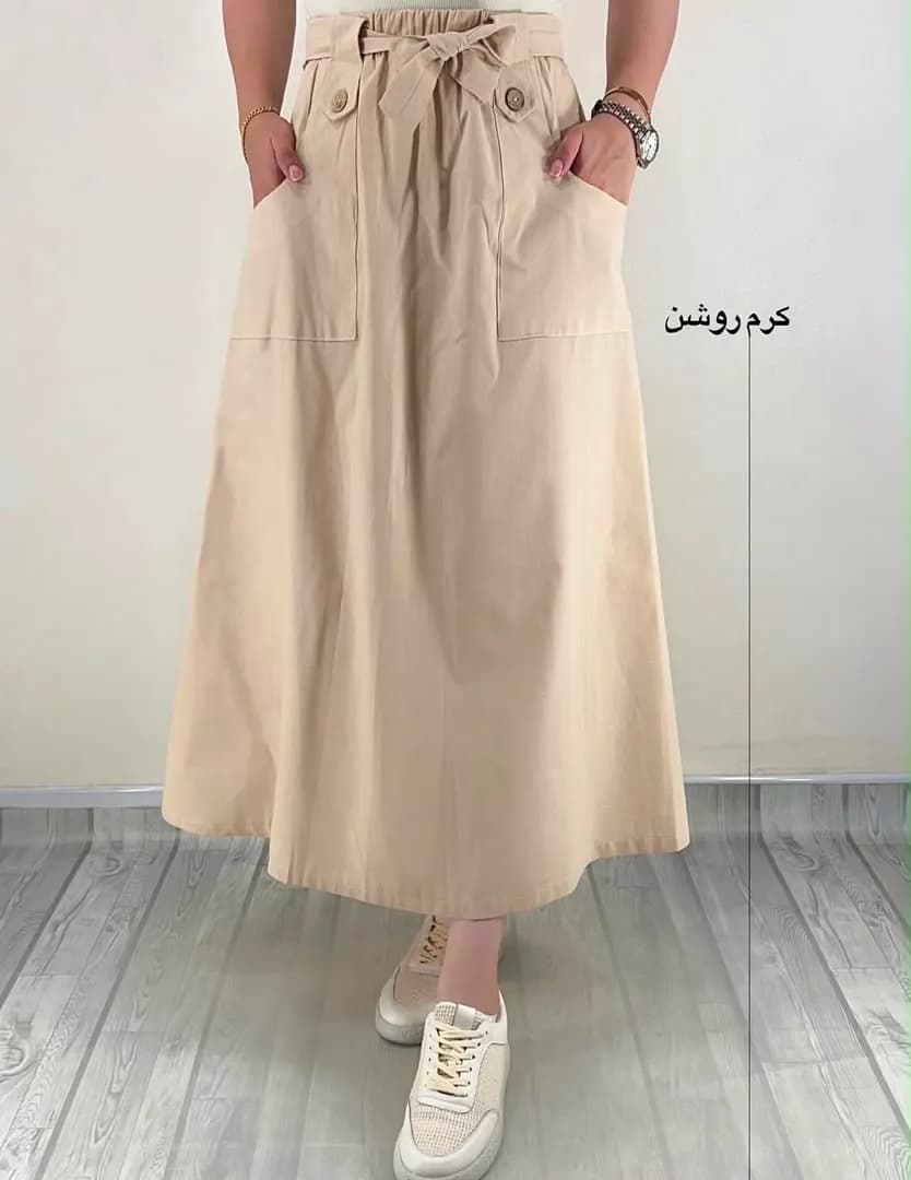 دامن لینن مدل نیایش