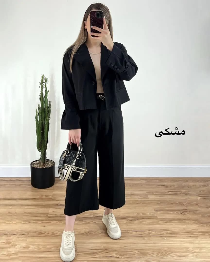 کت لینن کوتاه مدل مهرو