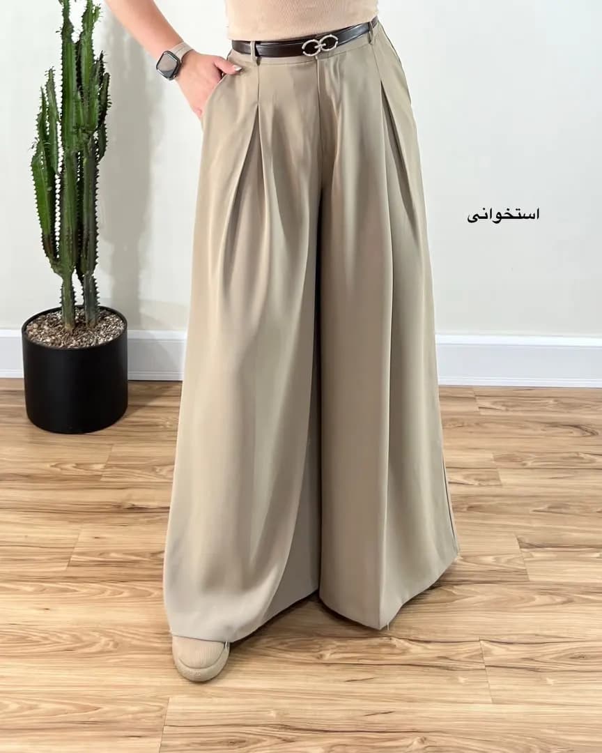 شلوار فول بگ ریزشی مدل کلاریس