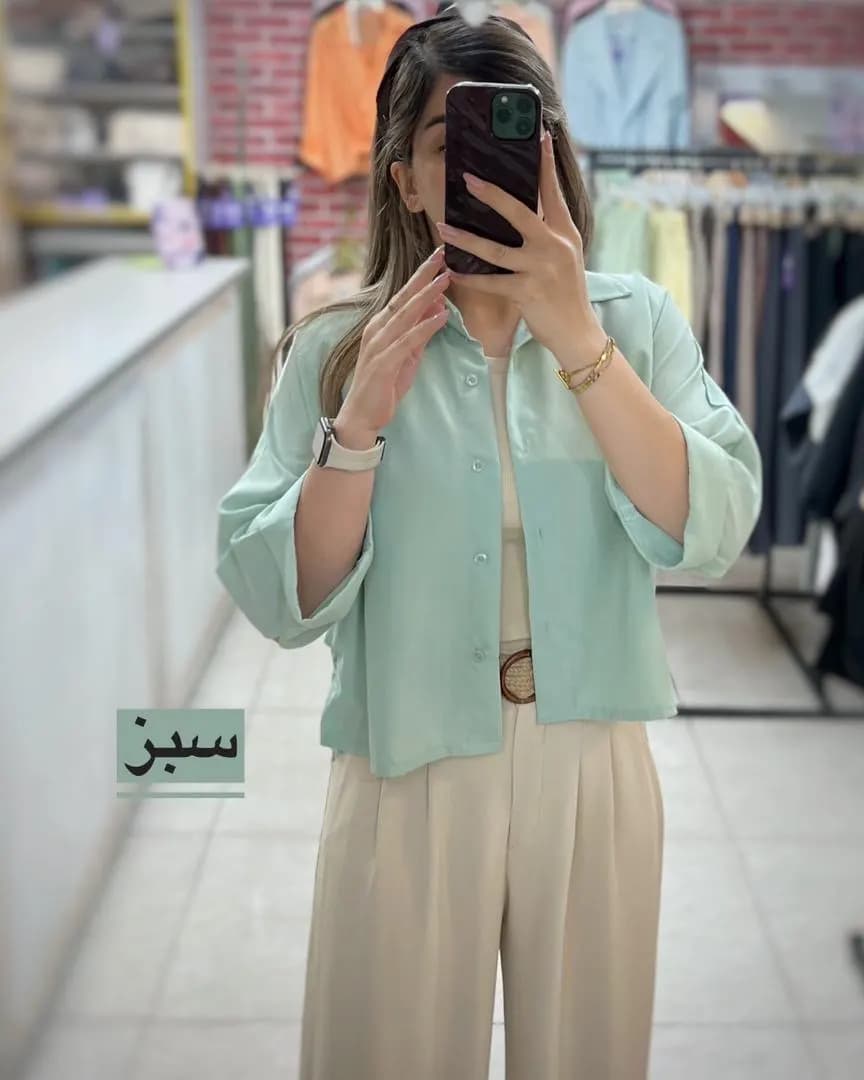 شومیز باکسی کارامل