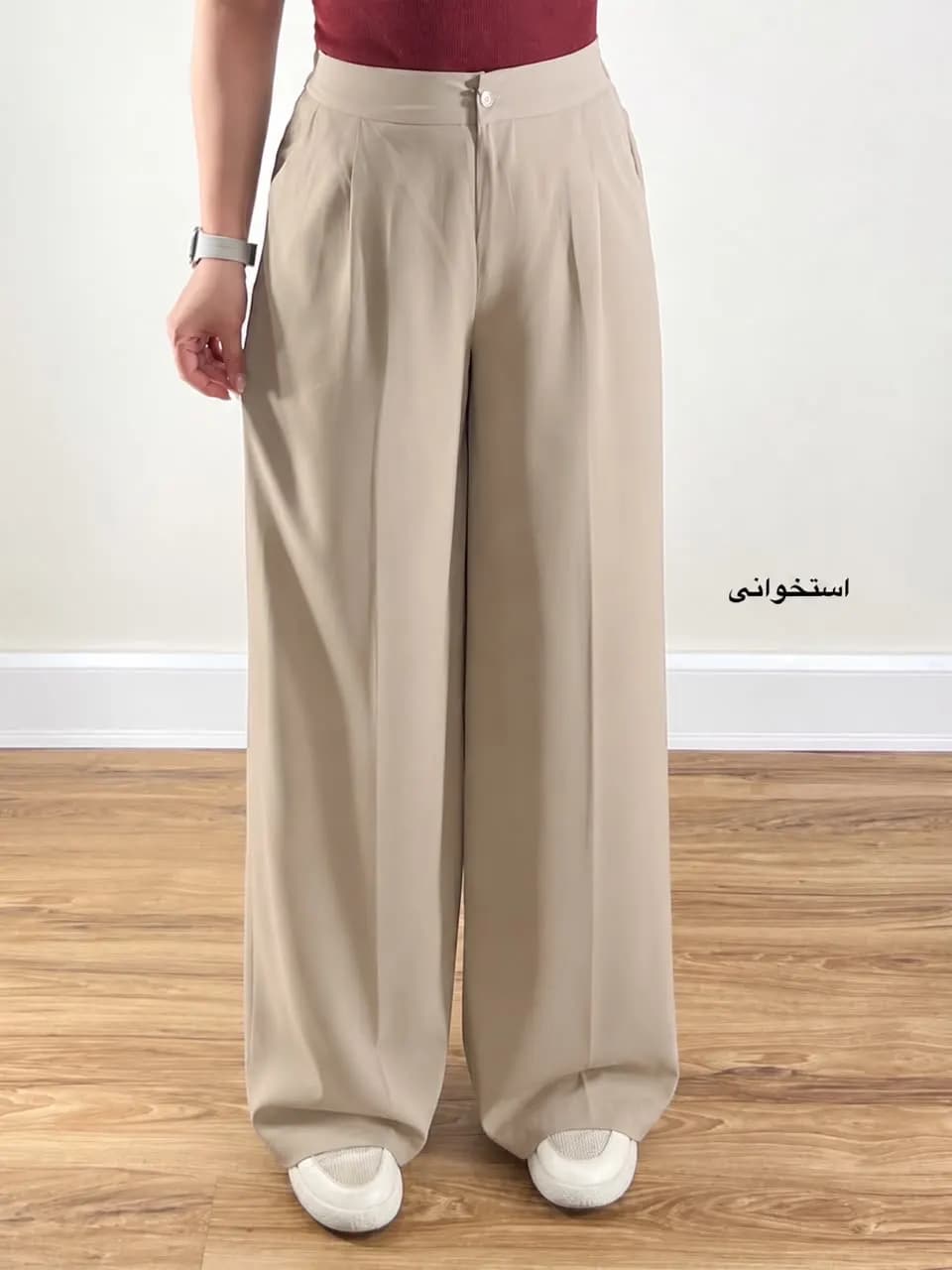 شلوار بگ ریزشی کرپ کنزو