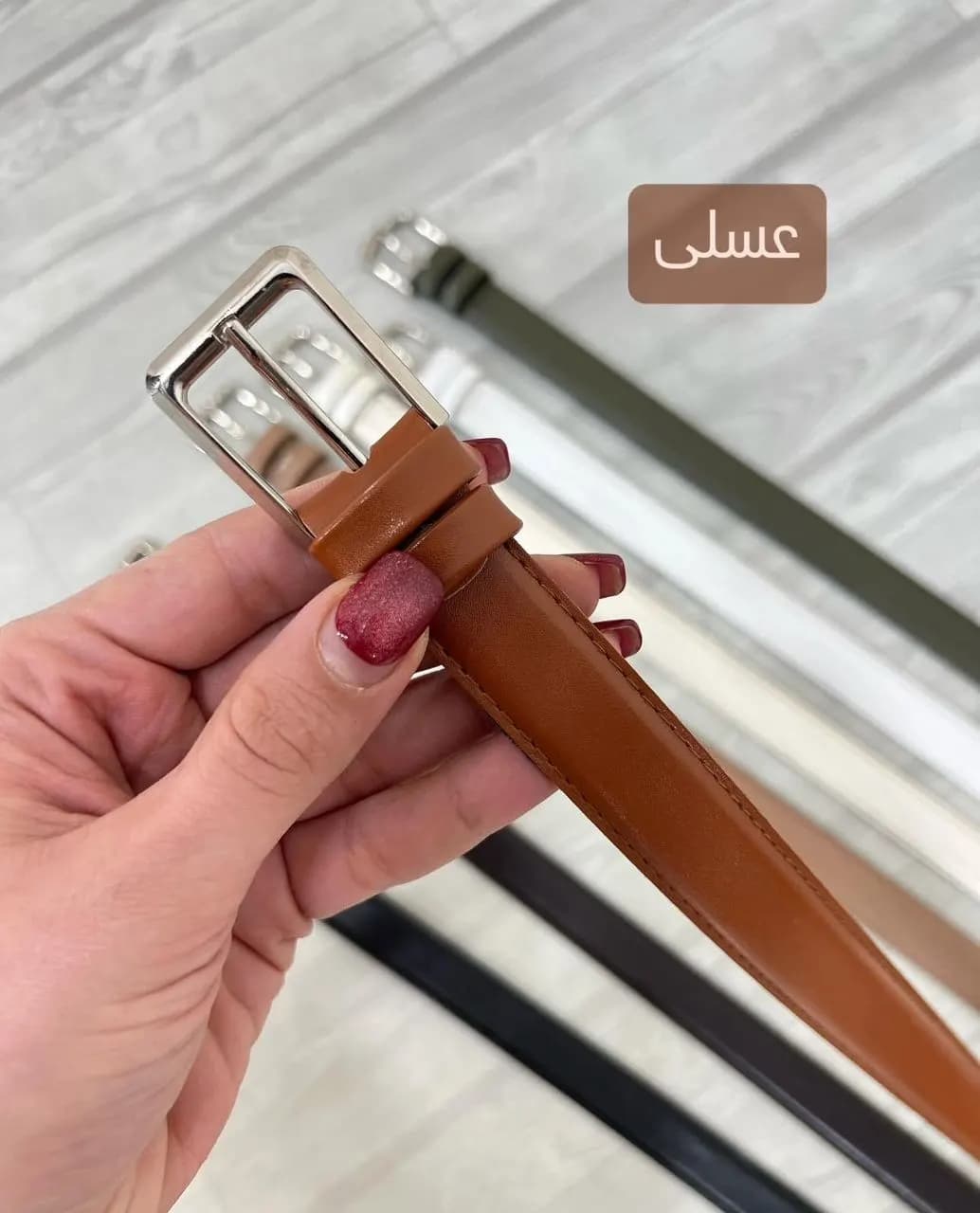 کمربند چرم زنانه کد19038