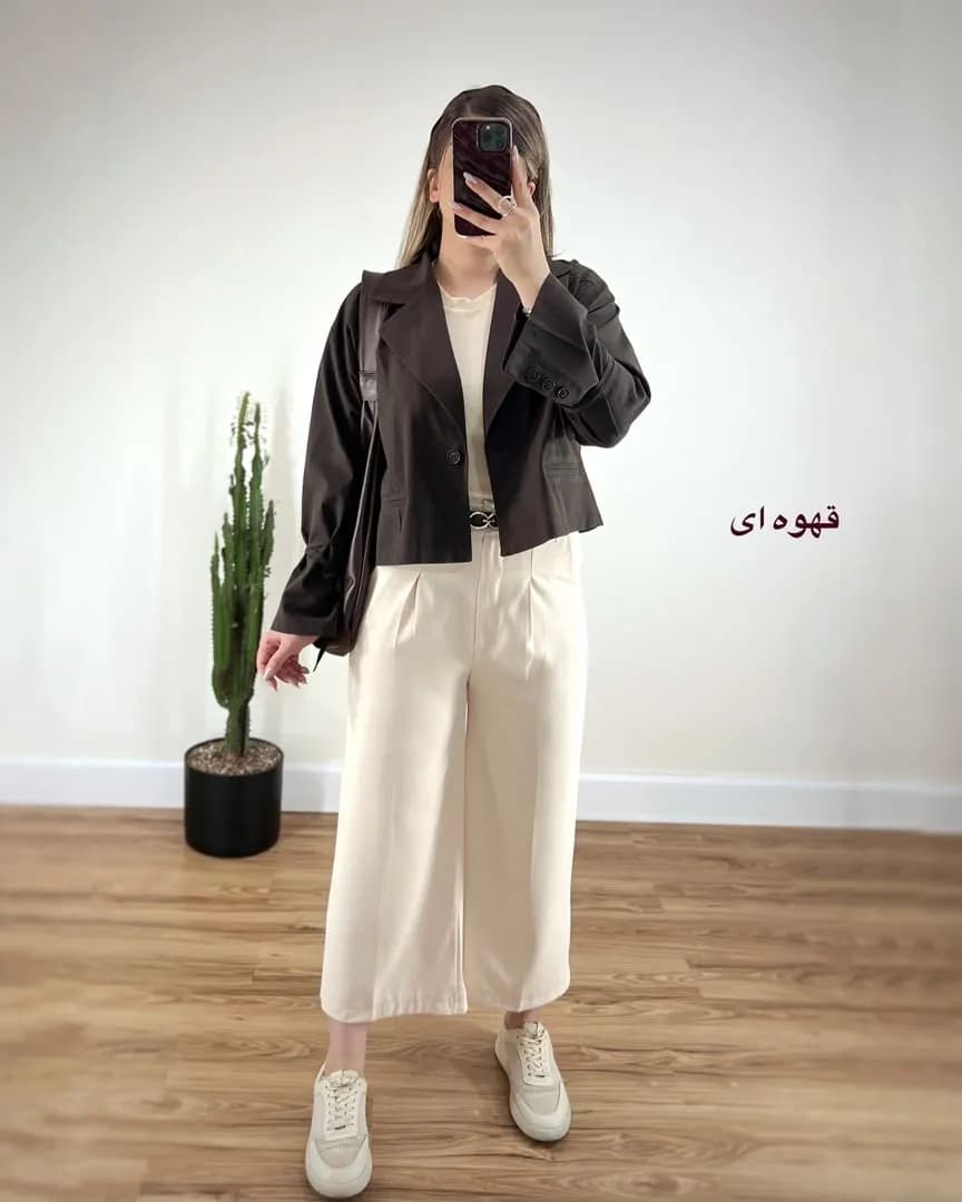 کت لینن کوتاه مدل مهرو