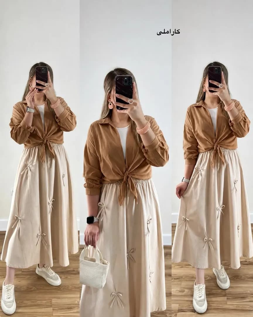 شومیز گره ای روشنک