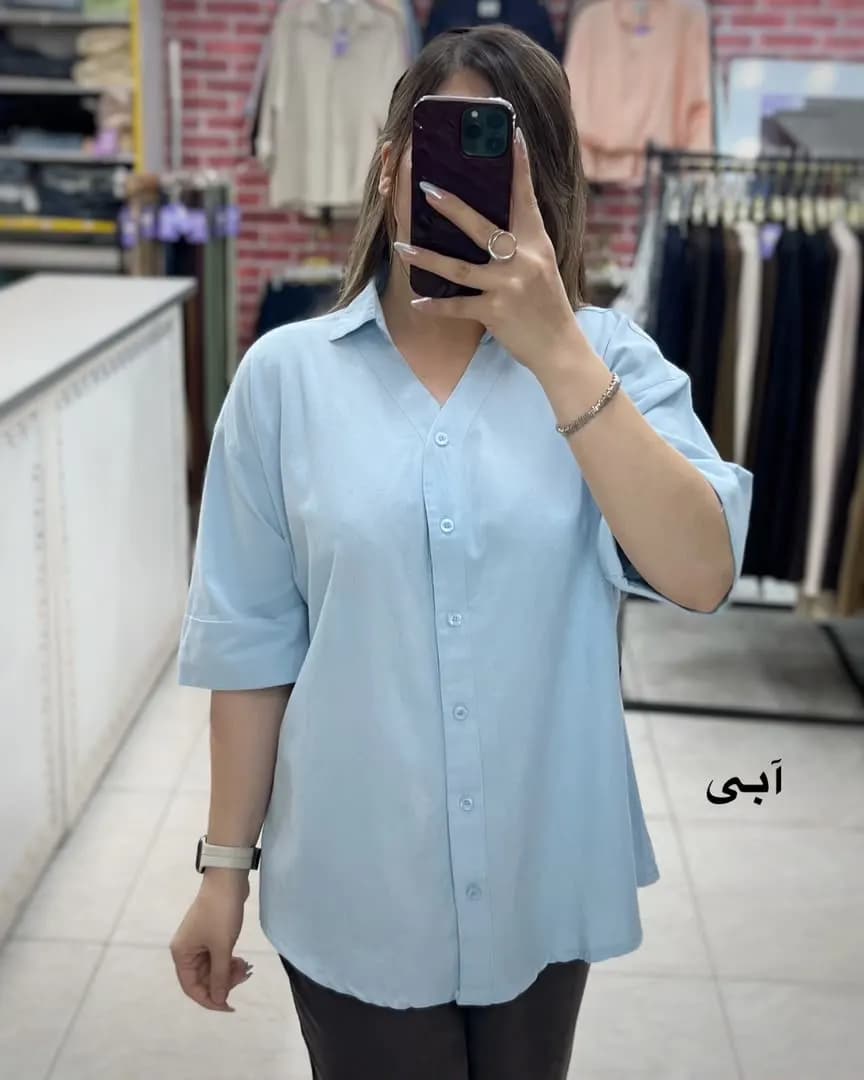 شومیز لینن مدل صحرا