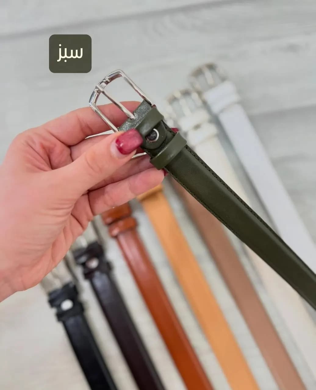 کمربند چرم زنانه کد19038