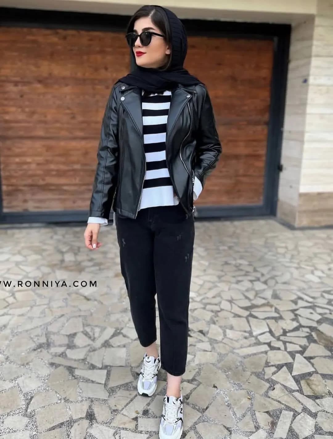 کاپشن چرم زنانه مدل کیانا