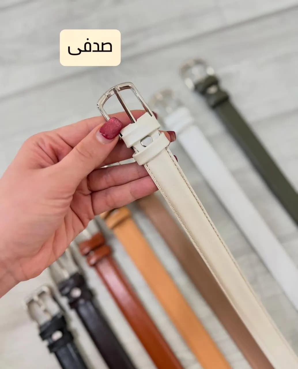 کمربند چرم زنانه کد19038
