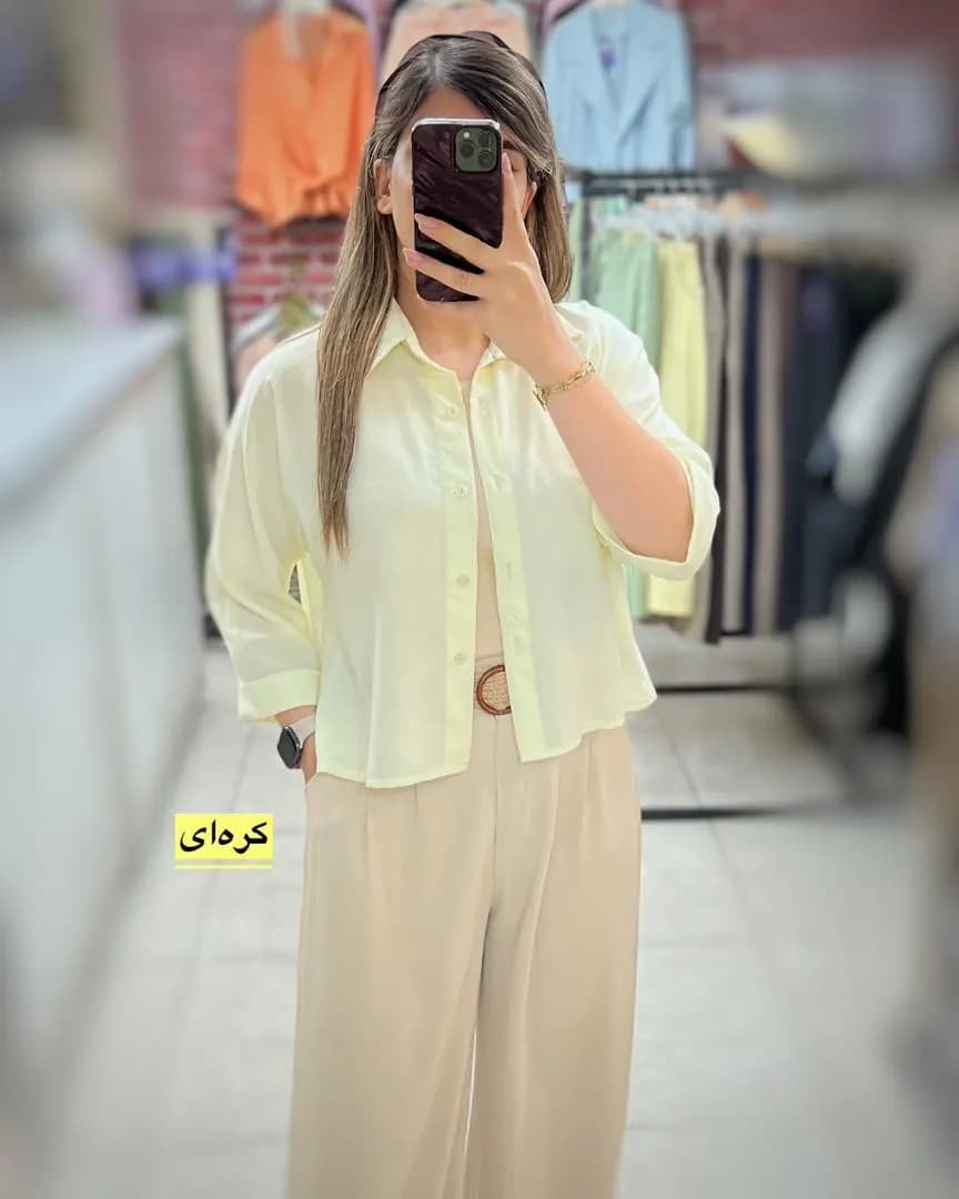 شومیز باکسی کارامل