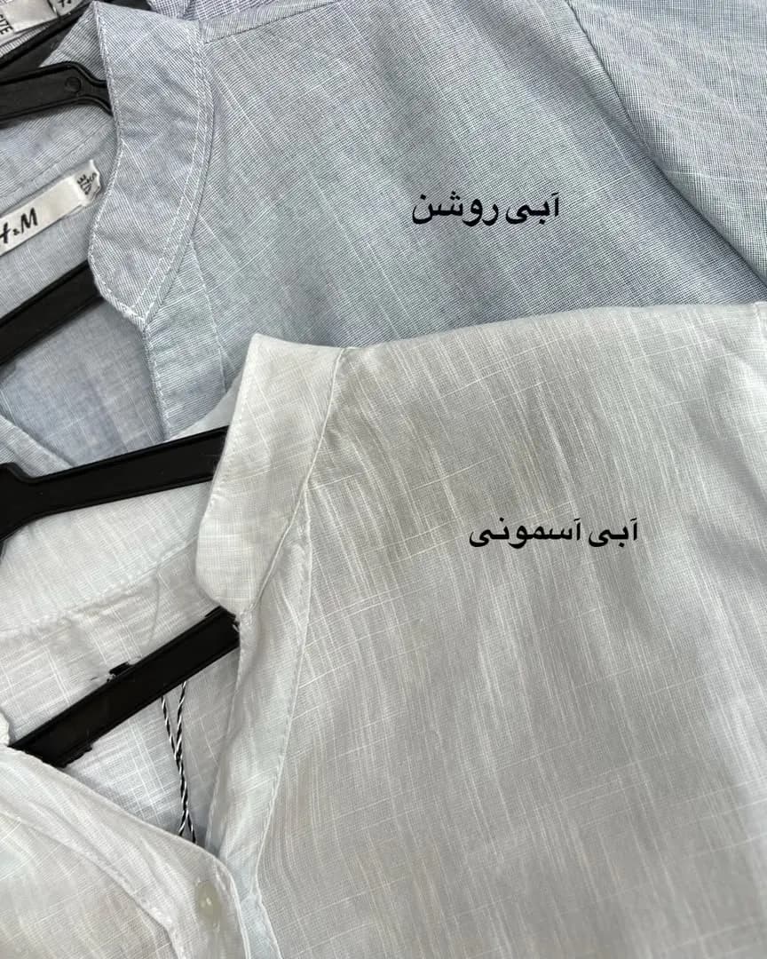 شومیز لینن قد بلند مدل تاژ