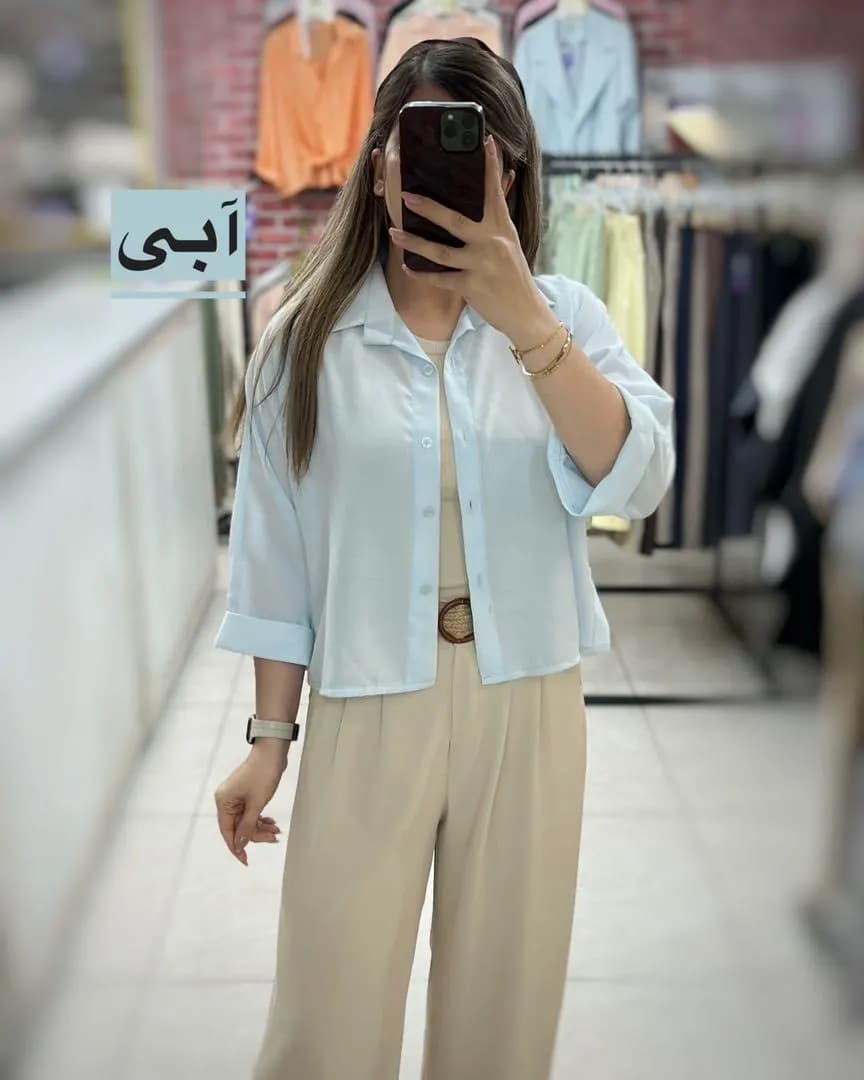 شومیز باکسی کارامل