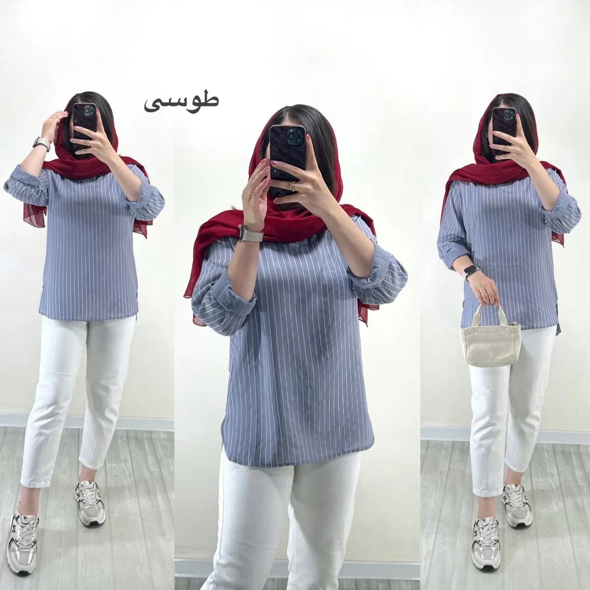 شومیز راه راه پلوتی