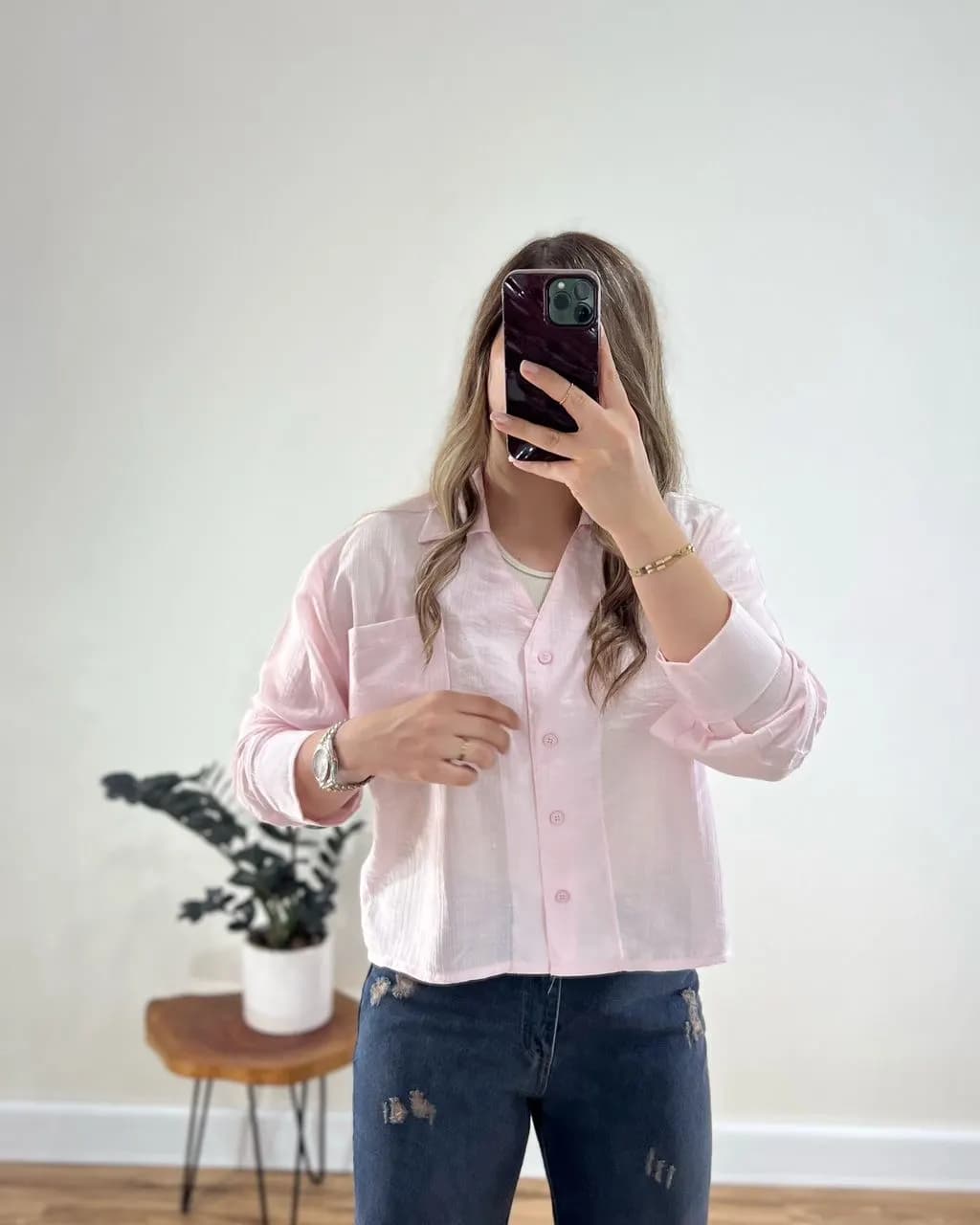 شومیز باکسی شیشه ای مدل تارا