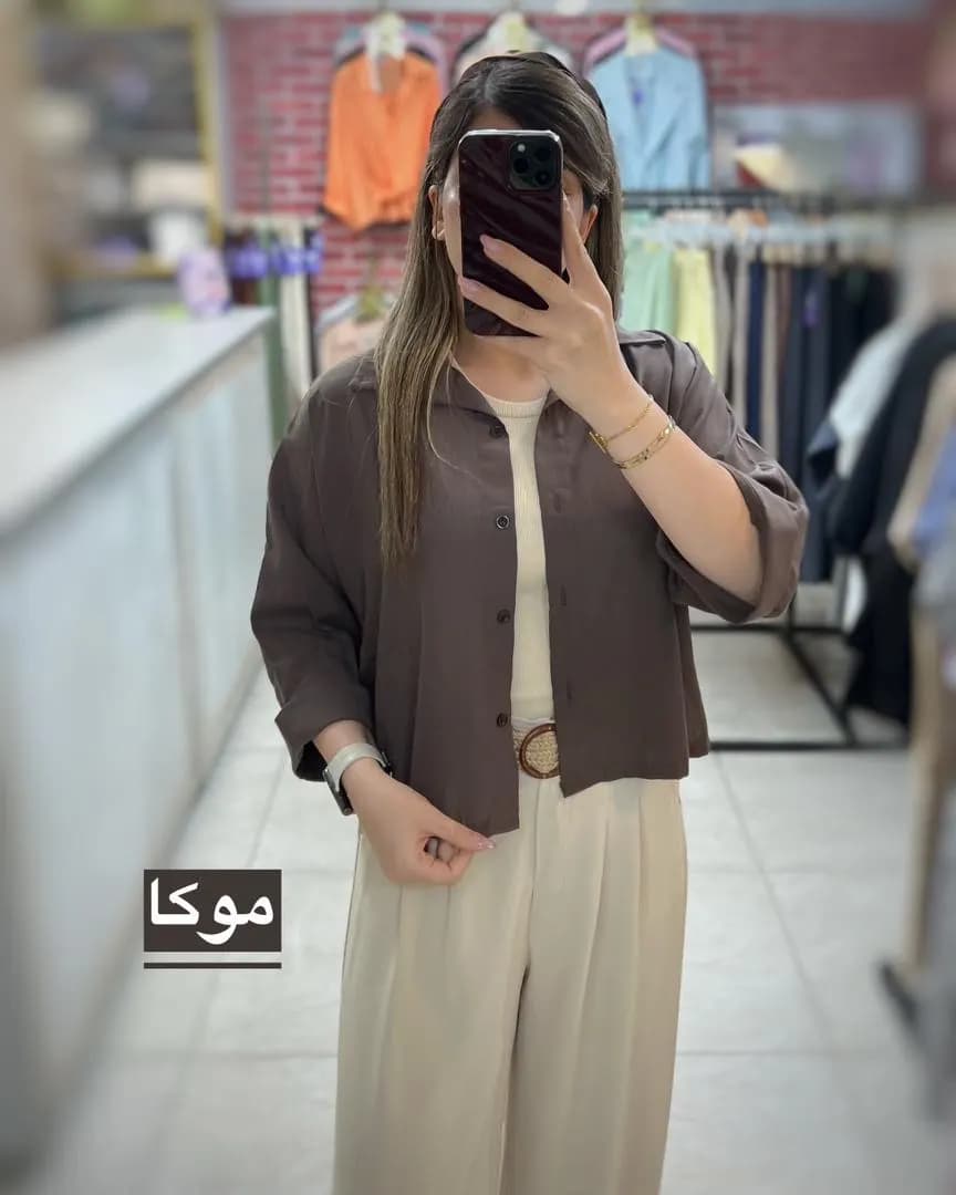 شومیز باکسی کارامل