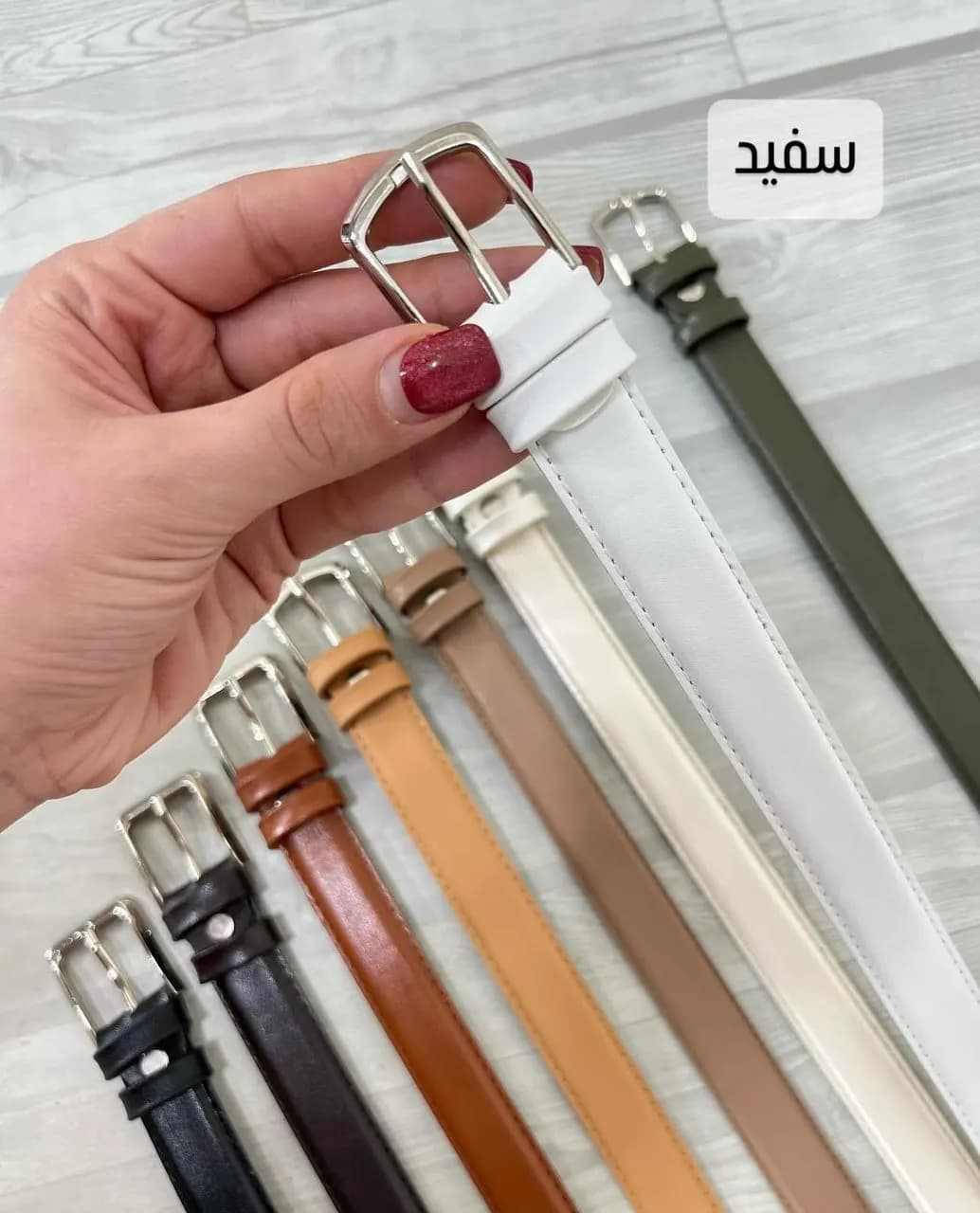 کمربند چرم زنانه کد19038