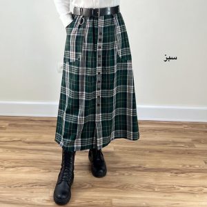 دامن چهارخونه نارا