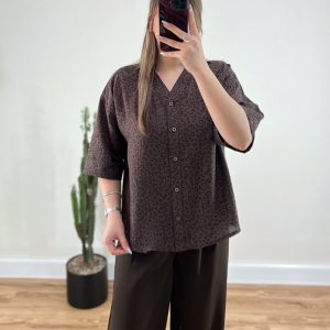 شومیز پلنگی مدل طلوع