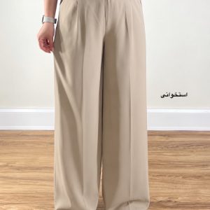 شلوار بگ ریزشی کرپ کنزو