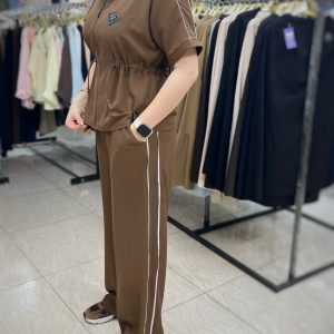 ست وست و شلوار ریزشی زنانه مدل گیتی
