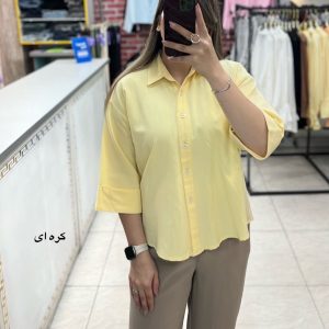 شومیز لینن قد 70 مدل آیلی
